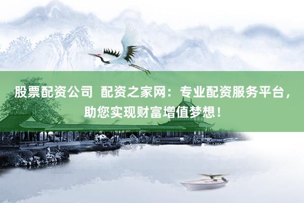 股票配资公司  配资之家网：专业配资服务平台，助您实现财富增值梦想！
