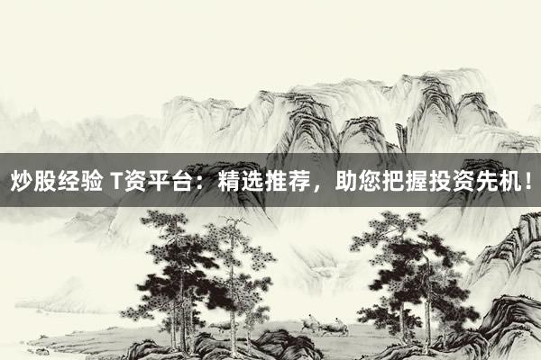 炒股经验 T资平台：精选推荐，助您把握投资先机！