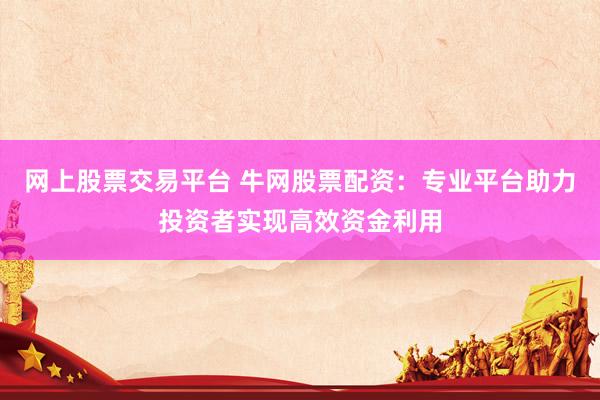 网上股票交易平台 牛网股票配资：专业平台助力投资者实现高效资金利用